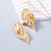 1 Pair Retro Exaggerated Leaf Flower Alloy Ear Studs