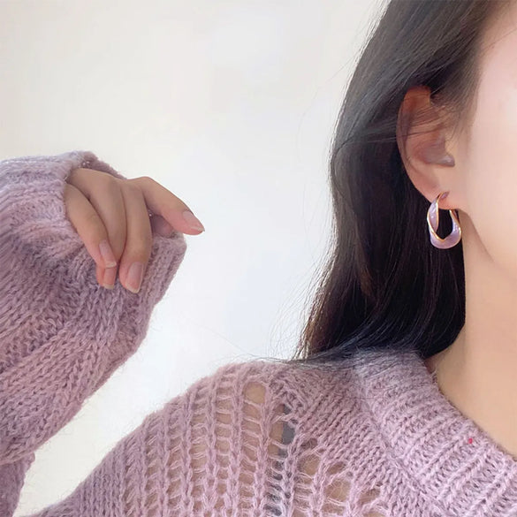1 Pair Retro Geometric Alloy Enamel Women'S Earrings
