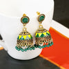 1 Pair Retro Geometric Color Block Alloy Drop Earrings