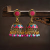 1 Pair Retro Geometric Color Block Alloy Drop Earrings