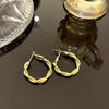 1 Pair Retro Geometric Plating Alloy Earrings Ear Studs