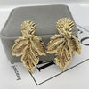 1 Pair Retro Leaf Flower Alloy Plating Women'S Drop Earrings