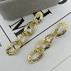 1 Pair Retro Leaf Flower Alloy Plating Women'S Drop Earrings