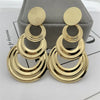 1 Pair Retro Leaf Flower Alloy Plating Women'S Drop Earrings