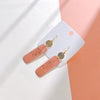 1 Pair Retro Leaf Flower Rectangle Soft Clay Women'S Drop Earrings