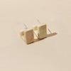 1 Pair Retro Simple Style Geometric Stoving Varnish Acetic Acid Sheets Ear Studs