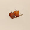 1 Pair Retro Simple Style Geometric Stoving Varnish Acetic Acid Sheets Ear Studs