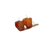 1 Pair Retro Simple Style Geometric Stoving Varnish Acetic Acid Sheets Ear Studs