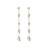1 Pair Retro Water Droplets Plating Freshwater Pearl Drop Earrings