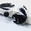 1 Pair Simple Style Animal Printing Arylic Drop Earrings