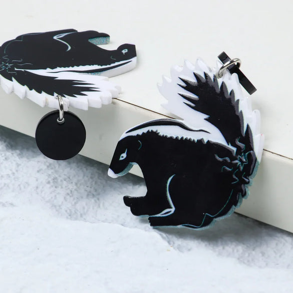 1 Pair Simple Style Animal Printing Arylic Drop Earrings