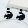 1 Pair Simple Style Animal Printing Arylic Drop Earrings