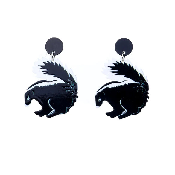 1 Pair Simple Style Animal Printing Arylic Drop Earrings