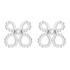 1 Pair Simple Style Classic Style Bow Knot Beaded Imitation Pearl Alloy Ear Studs
