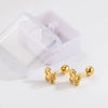 1 Pair Simple Style Classic Style Heart Shape Bow Knot Plating 304 Stainless Steel 14K Gold Plated Ear Studs