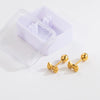 1 Pair Simple Style Classic Style Heart Shape Bow Knot Plating 304 Stainless Steel 14K Gold Plated Ear Studs
