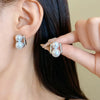1 Pair Simple Style Classic Style Round Inlay Imitation Pearl Rhinestones Ear Studs