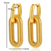 1 Pair Simple Style Classic Style Solid Color 304 Stainless Steel Drop Earrings