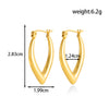 1 Pair Simple Style Classic Style Solid Color 304 Stainless Steel Earrings