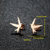 1 Pair Simple Style Classic Style Solid Color Irregular Plating 304 Stainless Steel 18K Gold Plated Ear Studs