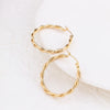 1 Pair Simple Style Classic Style Solid Color Plating 304 Stainless Steel 18K Gold Plated Earrings
