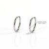 1 Pair Simple Style Classic Style Solid Color Plating 304 Stainless Steel 18K Gold Plated Earrings