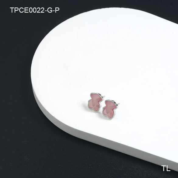 1 Pair Simple Style Classic Style Solid Color Plating Stainless Steel 18k Gold Plated Ear Studs