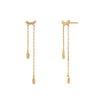 1 Pair Simple Style Classic Style Star Inlay Copper Rhinestones Drop Earrings