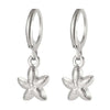 1 Pair Simple Style Classic Style Sun Starfish Shell Plating 304 Stainless Steel Drop Earrings