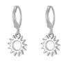 1 Pair Simple Style Classic Style Sun Starfish Shell Plating 304 Stainless Steel Drop Earrings