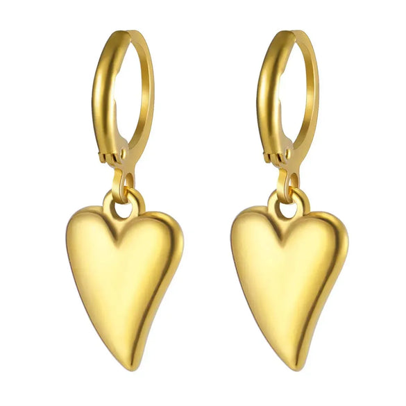 1 Pair Simple Style Classic Style Sun Starfish Shell Plating 304 Stainless Steel Drop Earrings