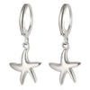 1 Pair Simple Style Classic Style Sun Starfish Shell Plating 304 Stainless Steel Drop Earrings