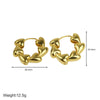 1 Pair Simple Style Classic Style Water Droplets Plating Brass Earrings