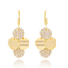 1 Pair Simple Style Geometric Alloy Rhinestones Drop Earrings
