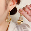 1 Pair Simple Style Geometric Alloy Rhinestones Drop Earrings