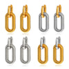 1 Pair Simple Style Geometric Solid Color 304 Stainless Steel Drop Earrings