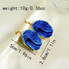 1 Pair Simple Style Geometric Solid Color 304 Stainless Steel Drop Earrings