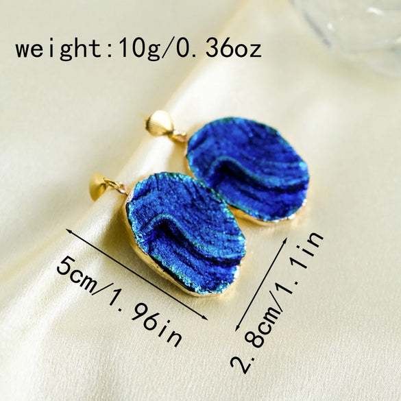 1 Pair Simple Style Geometric Solid Color 304 Stainless Steel Drop Earrings