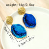 1 Pair Simple Style Geometric Solid Color 304 Stainless Steel Drop Earrings