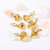 1 Pair Simple Style Heart Shape Plating 304 Stainless Steel 18K Gold Plated Drop Earrings