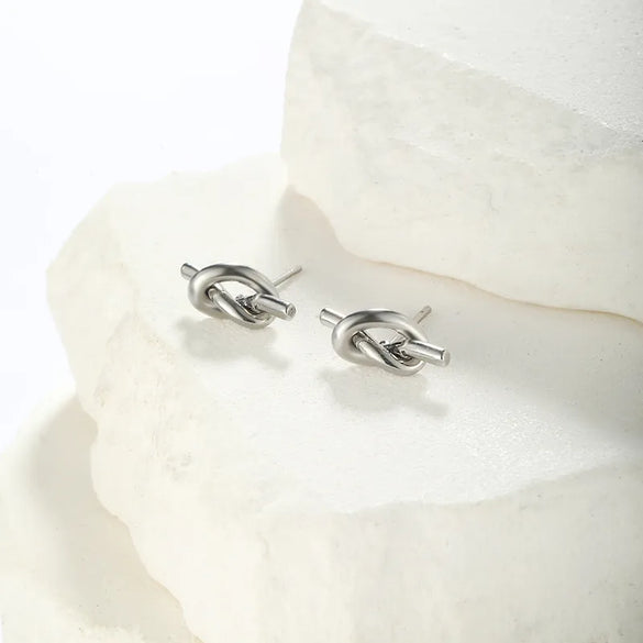 1 Pair Simple Style Korean Style Geometric Plating 304 Stainless Steel Ear Studs