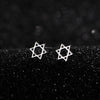 1 Pair Simple Style Letter Snowflake Copper Plated Women's Ear Studs