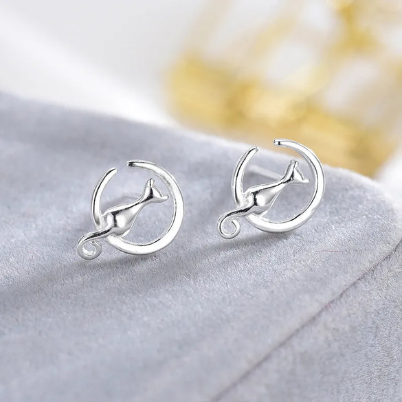 1 Pair Simple Style Letter Snowflake Copper Plated Women's Ear Studs