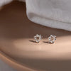 1 Pair Simple Style Letter Snowflake Copper Plated Women's Ear Studs