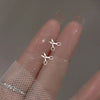 1 Pair Simple Style Letter Snowflake Copper Plated Women's Ear Studs