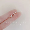 1 Pair Simple Style Letter Snowflake Copper Plated Women's Ear Studs