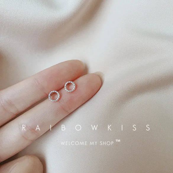 1 Pair Simple Style Letter Snowflake Copper Plated Women's Ear Studs