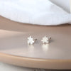 1 Pair Simple Style Letter Snowflake Copper Plated Women's Ear Studs