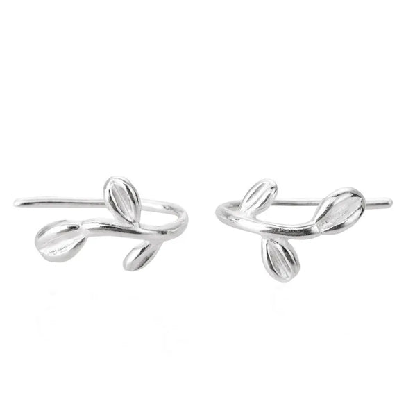 1 Pair Simple Style Letter Snowflake Copper Plated Women's Ear Studs