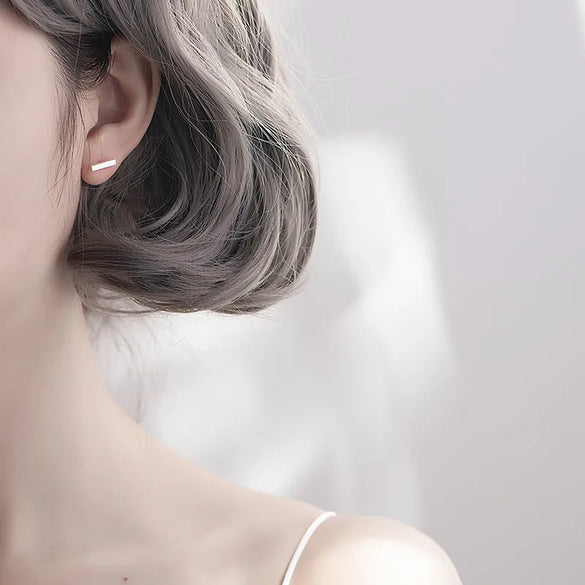 1 Pair Simple Style Letter Snowflake Copper Plated Women's Ear Studs